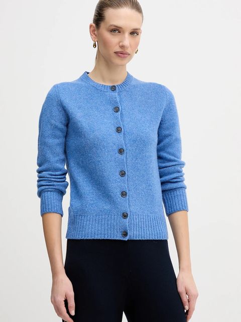 United Colors of Benetton kardigan wełniany kolor niebieski 103ME500L - zdjęcie produktu nr 1