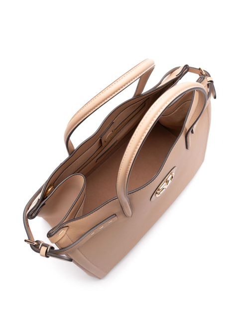 Valentino Garavani leather tote bag - Neutrals