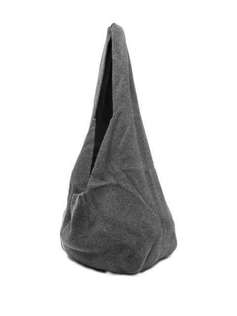 Aya Muse Sol ribbed shoulder bag - Grey