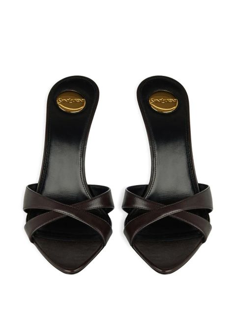 Saint Laurent Kirat leather sandals - Brown