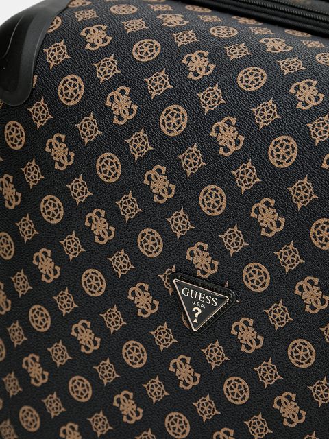 Guess walizka WILDER MEDIUM kolor brązowy TWHP74 52982