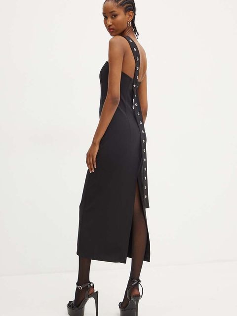 Patrizia Pepe sukienka kolor czarny mini dopasowana 8A1400 A6F5 - zdjęcie produktu nr 1