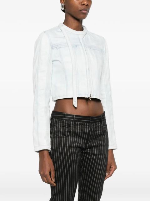 Diesel cropped denim jacket - Blue