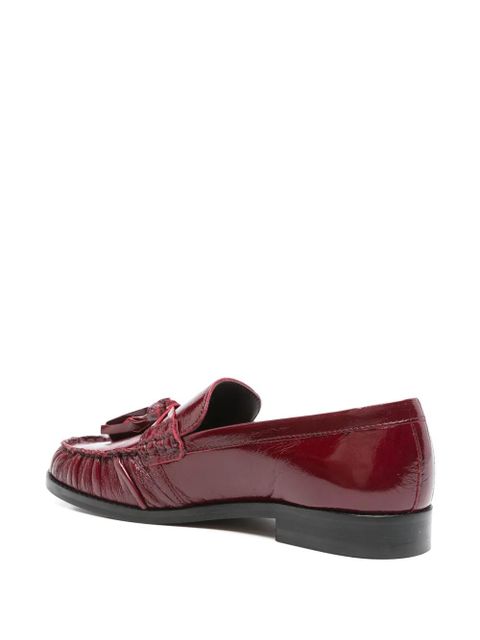 ALOHAS tassel-detail leather loafers - Red