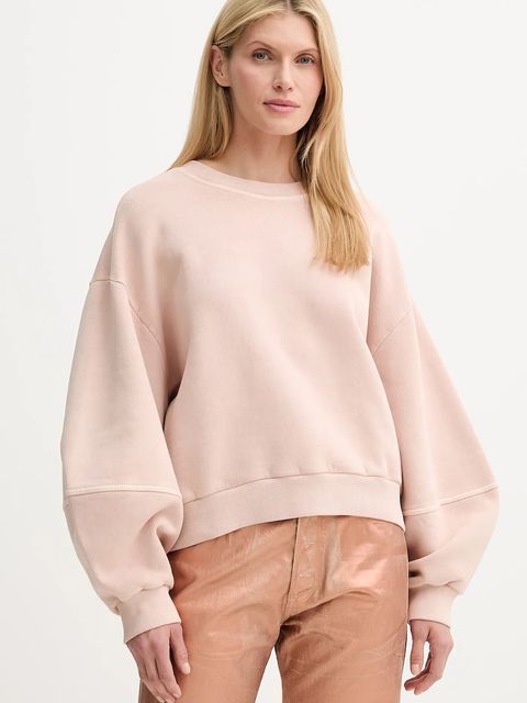 G-Star bluza bawełniana damska kolor różowy gładka D26361-D993 - zdjęcie produktu nr 1