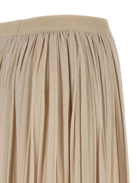 Weekend Max Mara elastic-waistband pleated maxi skirt - Neutrals