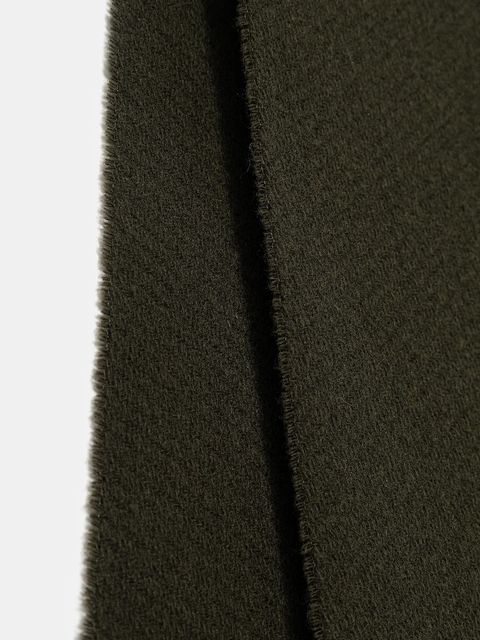 Marc O'Polo szalik wełniany damski kolor zielony gładki 5000007136