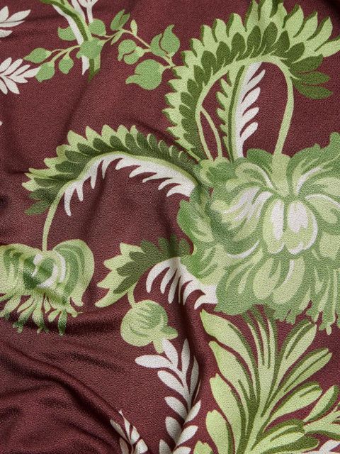 ETRO floral-print midi skirt - Red