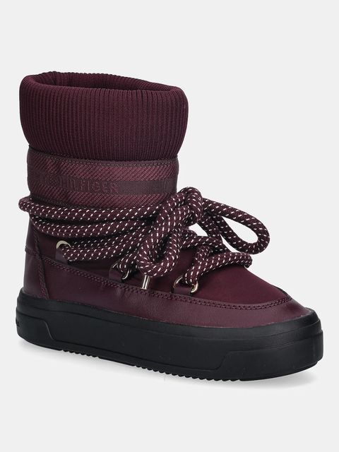Tommy Hilfiger śniegowce SNOW BOOT WATER REPELLENT kolor bordowy FW0FW09260 - zdjęcie produktu nr 1