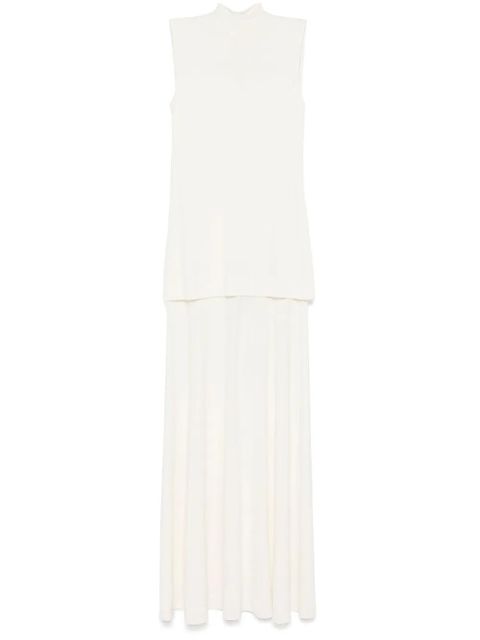 Jil Sander crepe maxi dress - Neutrals - zdjęcie produktu nr 1