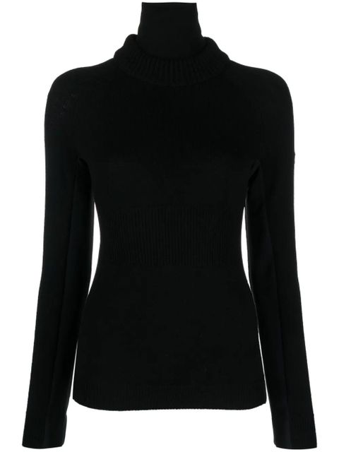 Moncler Grenoble logo-appliqué roll-neck jumper - Black - zdjęcie produktu nr 1