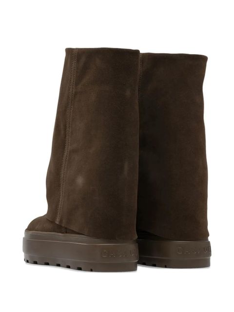 Casadei folded platform ankle boots - Brown - zdjęcie produktu nr 2