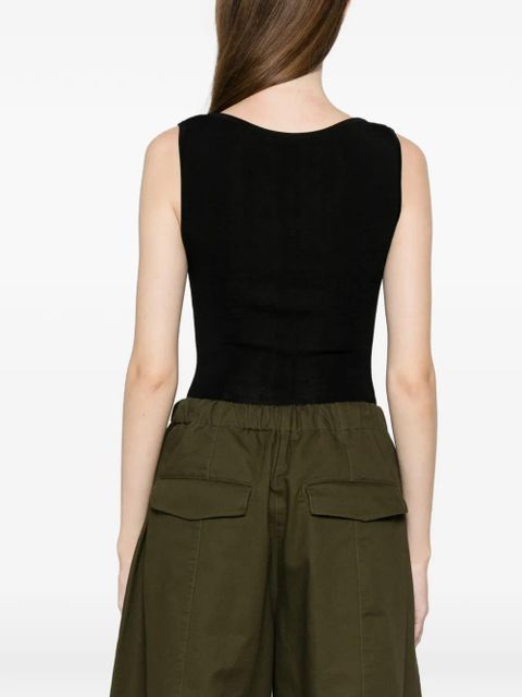 ENTIRE STUDIOS round-neck sleeveless tank top - Black