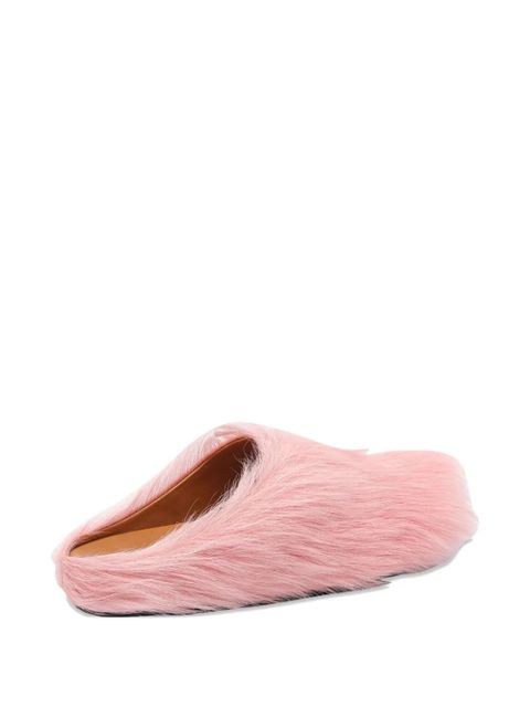 Marni leather flat mules - Pink