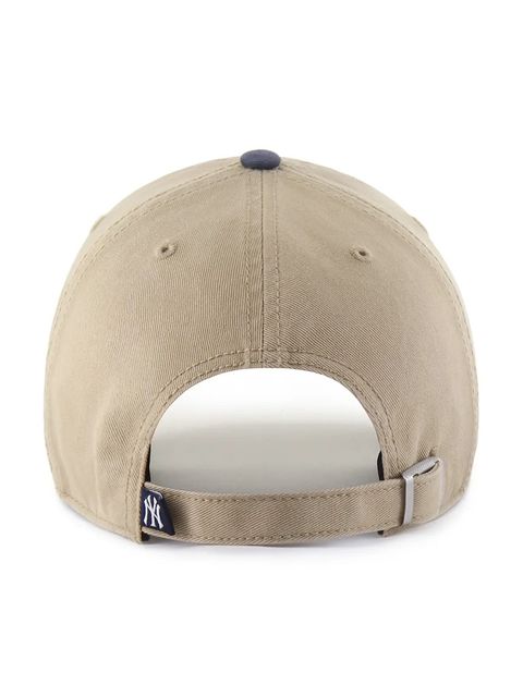 47 brand czapka z daszkiem bawełniana MLB New York Yankees kolor zielony B-CARCU17GWS-KH