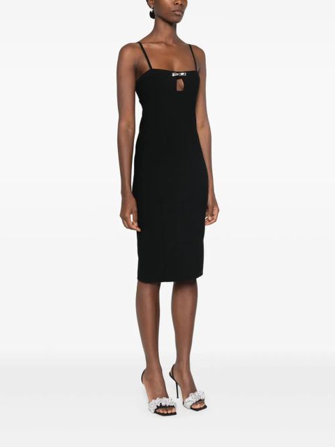 Blumarine bow-embellished midi dress - Black