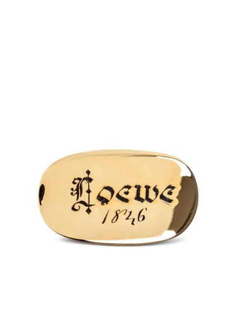 LOEWE logo-engraved ring - Gold - zdjęcie produktu nr 1