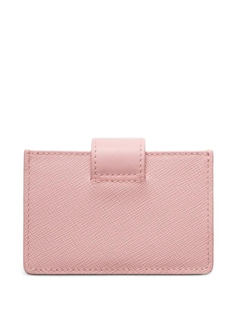 Prada Saffiano and smooth leather card holder - Pink - zdjęcie produktu nr 2