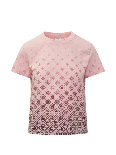 Casablanca monogram-print t-shirt - Pink - zdjęcie produktu nr 1