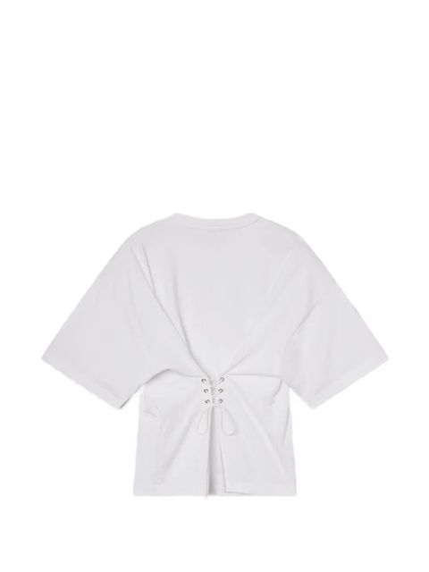 AGOLDE Ellery lace-detail cotton T-shirt - White - zdjęcie produktu nr 2