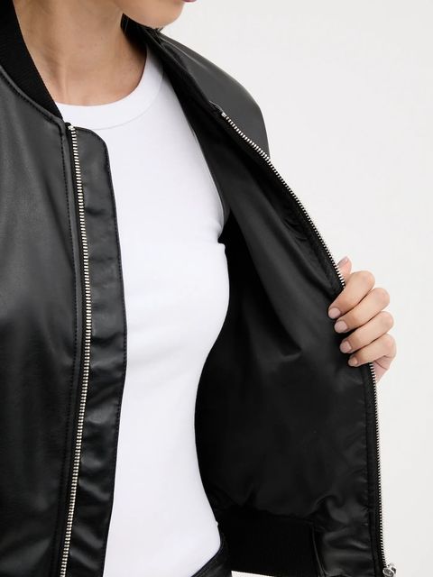 Hugo Blue kurtka bomber kolor czarny przejściowa 50542178