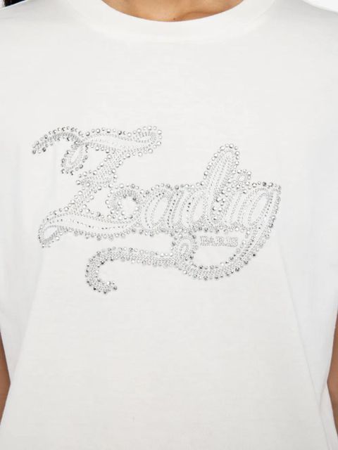 Zadig&Voltaire crystal-embellished logo T-shirt - White