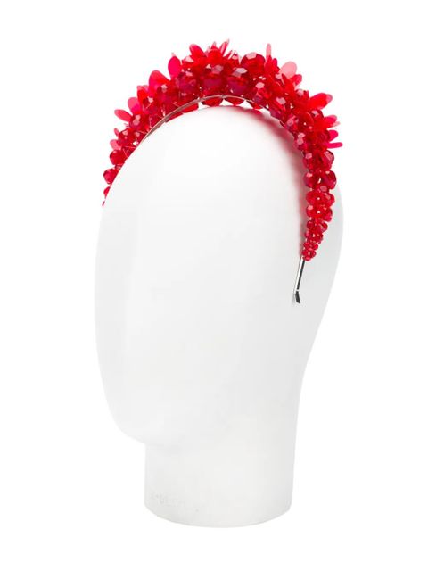 Simone Rocha floral appliqué hair band - Red - zdjęcie produktu nr 2