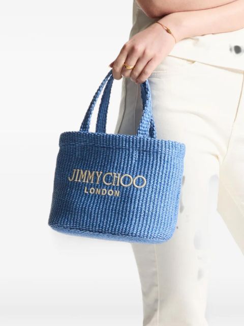 Jimmy Choo Beach East-West woven mini bag - Blue - zdjęcie produktu nr 2