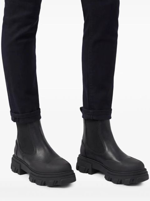 GANNI leather Chelsea boots - Black