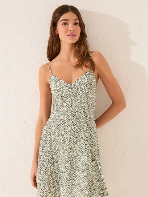 women'secret sukienka kolor zielony mini rozkloszowana 5549941 - zdjęcie produktu nr 2