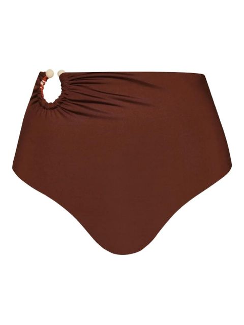 Johanna Ortiz Taita printed bikini bottom - Red - zdjęcie produktu nr 2