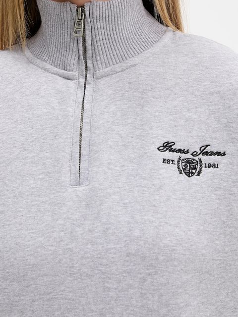 Guess Jeans bluza damska kolor szary melanżowa W5BQ06 KC811