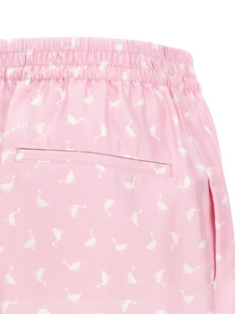 Moschino pleated print shorts - Pink
