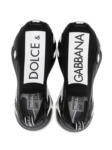 Dolce & Gabbana logo-print panelled sneakers - Black
