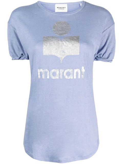 MARANT ÉTOILE Koldi logo-print T-shirt - Blue - zdjęcie produktu nr 1