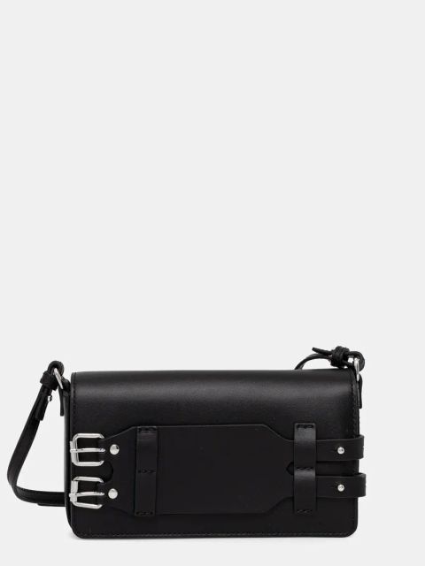 MM6 Maison Margiela torba skórzana kolor czarny SB6WG0018