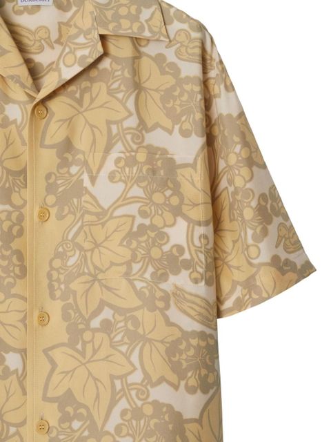 Burberry Ivy silk shirt - Neutrals