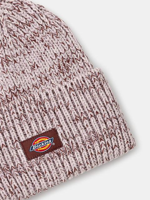 Dickies czapka Lewistown Beanie kolor różowy z grubej dzianiny DK0A4Z3J