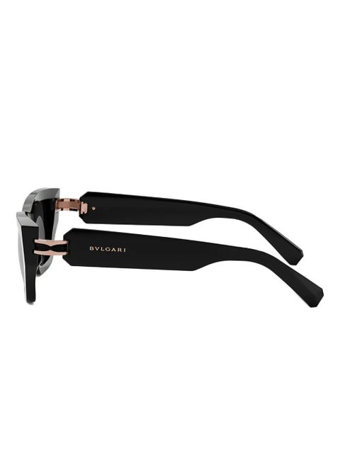 Bvlgari geometric-frame sunglasses - Black