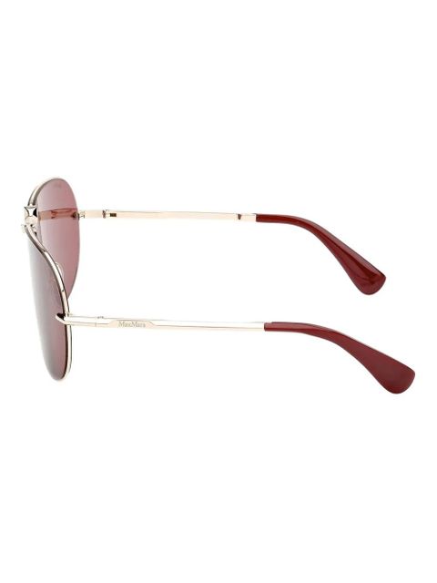 Max Mara Eyewear pilot-framed sunglasses - Gold - zdjęcie produktu nr 2