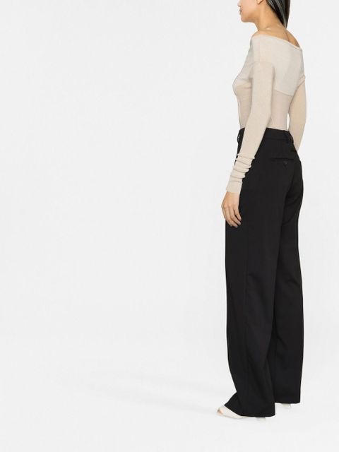 Jacquemus Camargue wide-leg tailored trousers - Black