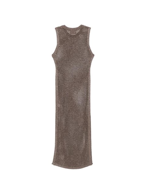 MC2 Saint Barth Eileen open-knit maxi dress - Brown - zdjęcie produktu nr 2