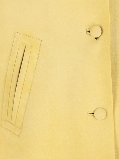 Prada button lambskin jacket - Yellow