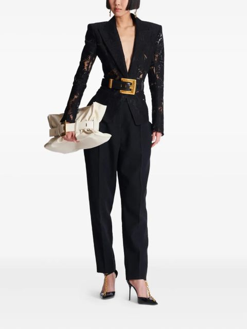 Balmain lace fitted jacket - Black - zdjęcie produktu nr 2