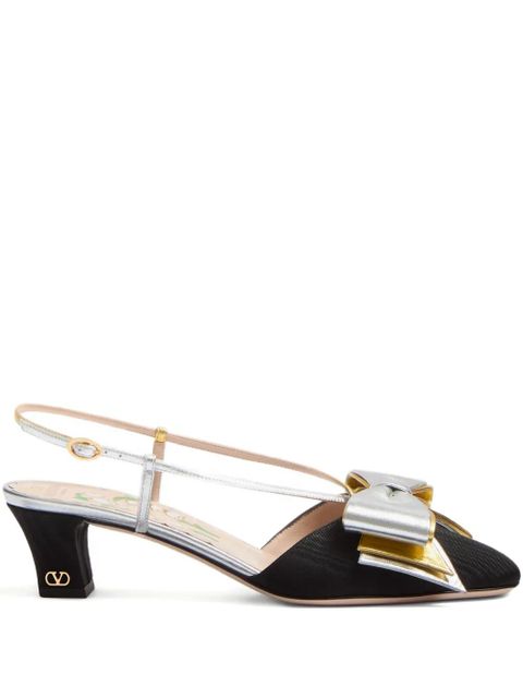 Valentino Garavani 45mm Bowow slingback pumps - Black