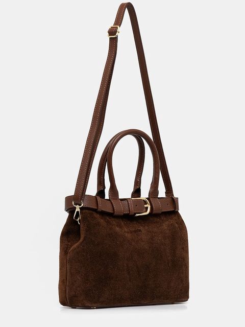 Answear.LAB torebka zamszowa kolor brązowy - zdjęcie produktu nr 2