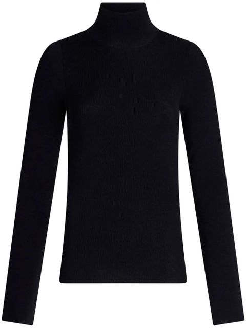 ETRO high-neck wool jumper - Blue - zdjęcie produktu nr 1