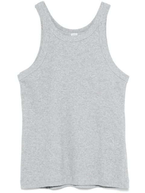 TOTEME curved ribbed tank top - Grey - zdjęcie produktu nr 1
