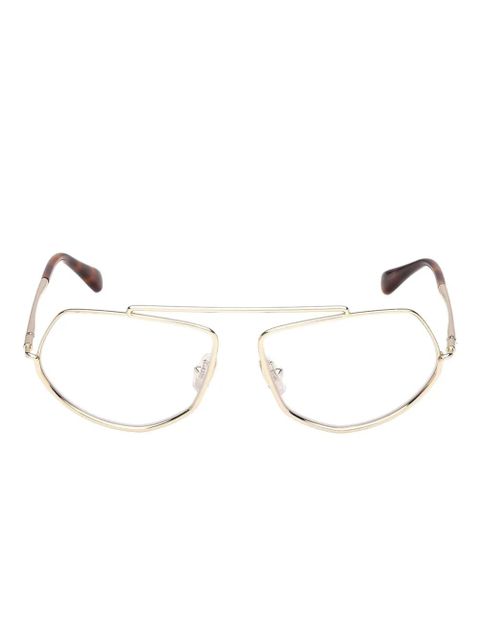 Max Mara geometric-frame glasses - Gold - zdjęcie produktu nr 1
