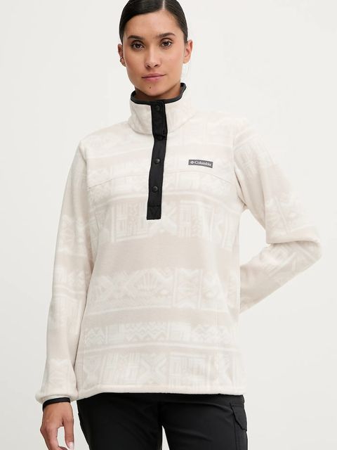 Columbia bluza outdoorowa Benton Springs damska kolor beżowy wzorzysta 2085611 - zdjęcie produktu nr 1